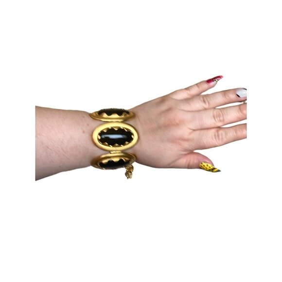 Anne Klein couture black and gold-tone statement pieces set‎ OS - Picture 13 of 16